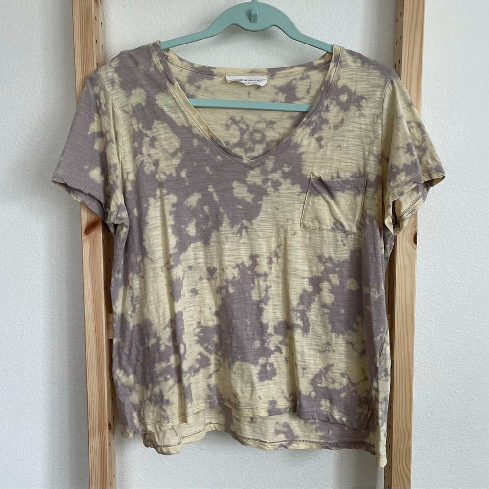 Pastel Tie-dye Cropped Short Sleeve Tee
